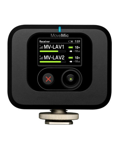 Shure - Kit complet Récepteur, 2 Micro cravate sans fil et boîtier de charge - MV-TWO-KIT-Z6