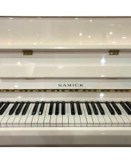Samick - Piano droit S108 Blanc Brillant - Occasion