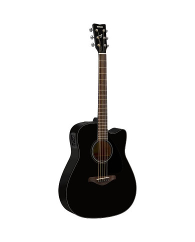 Yamaha - Guitare Electro Acoustique FGX800C Black - GFGX800CBLII