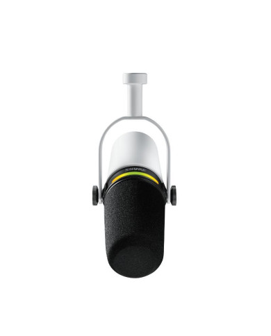 Shure - Micro de podcast XLR & USB-C Blanc MV7+ - SSE MV7+-W