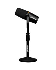 Shure - Bundle Micro de Podcast MV7+ noir avec stand de table - SSE MV7+-K-BNDL