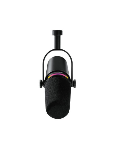 Shure - Bundle Micro de Podcast MV7+ noir avec stand de table - SSE MV7+-K-BNDL