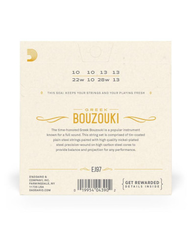 CORDES D'ADDARIO J97 - CORDE POUR BOUZOUKI