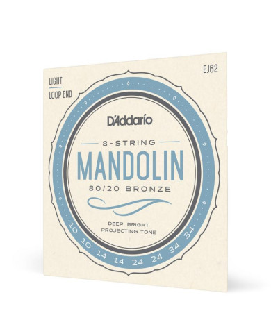 CORDES D'ADDARIO EJ62 - LIGHT MANDOLINE