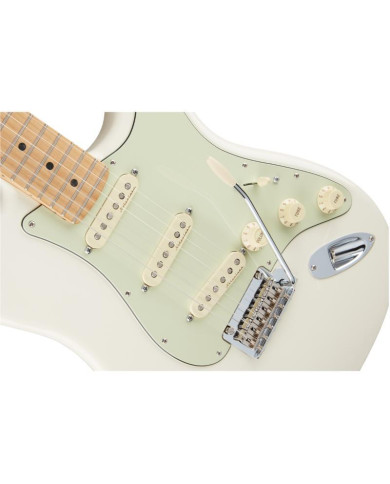Fender - Guitare Electrique Deluxe Roadhouse Stratocaster, Maple Fingerboard, Olympic White