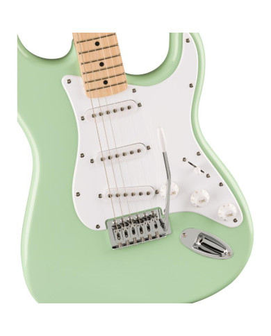 Squier - Guitare Electrique Sonic Stratocaster HSS, Maple Fingerboard, White Pickguard, Tahitian Coral