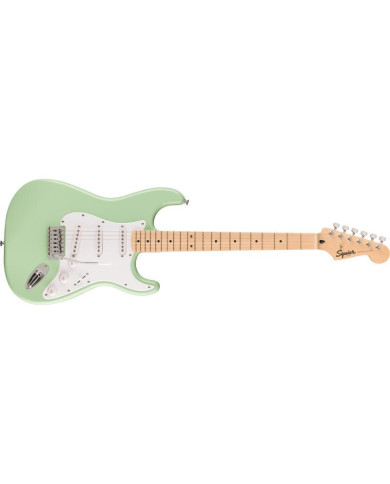 Squier - Guitare Electrique Sonic Stratocaster HSS, Maple Fingerboard, White Pickguard, Tahitian Coral
