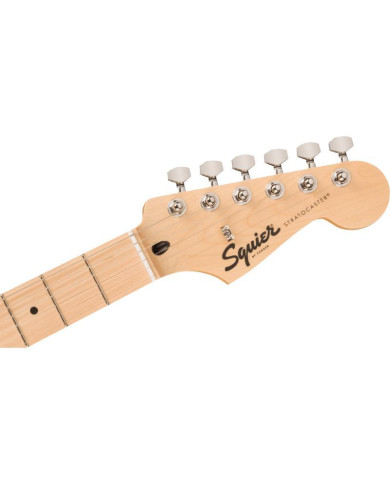 Squier - Guitare Electrique Sonic Stratocaster HSS, Maple Fingerboard, White Pickguard, Tahitian Coral