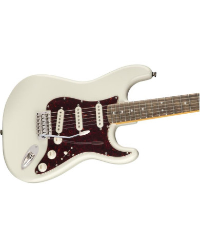 Squier - Guitare Electrique Stratocaster Classic Vibe des années 70, touche en laurier, blanc olympique