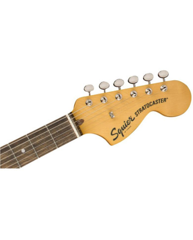 Squier - Guitare Electrique Stratocaster Classic Vibe des années 70, touche en laurier, blanc olympique