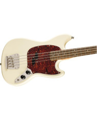 Squier - Basse Mustang Classic Vibe des années 60, touche en laurier, blanc olympique