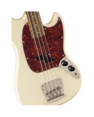 Squier - Basse Mustang Classic Vibe des années 60, touche en laurier, blanc olympique