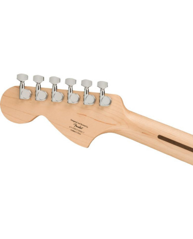 Squier - Guitare Electrique FSR Affinity Series Stratocaster HHT, touche en laurier, pickguard nacré blanc, vert surf