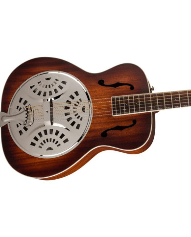 Fender - Guitare Electro Acoustique Résonateur PR-180E, touche en noyer, éclat de cognac vieilli