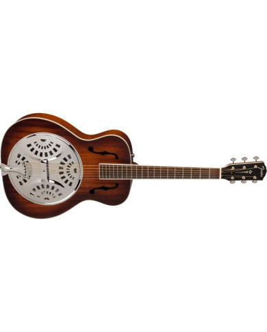 Fender - Guitare Electro Acoustique Résonateur PR-180E, touche en noyer, éclat de cognac vieilli