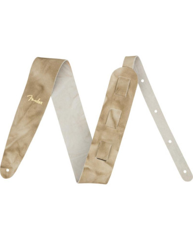 Fender - Sangle en cuir tie-dye, naturel, 2"