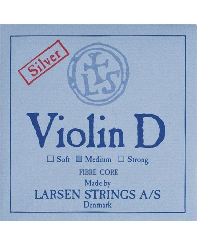 Larsen - Cordes Violon Synthetic/Fiber Core Ré argent