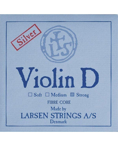 Larsen - Cordes Violon Synthetic/Fiber Core Ré argent