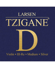 Larsen - Cordes Violon Tzigane Multifilament-Fiberkern Ré argent