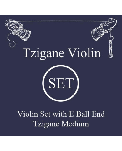 Larsen - Cordes Violon Tzigane Multifilament-Fiberkern Jeu Mi acier boule