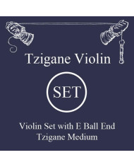 Larsen - Cordes Violon Tzigane Multifilament-Fiberkern Jeu Mi acier boule
