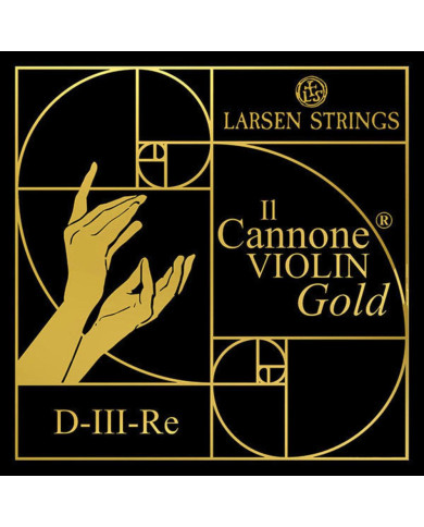 Larsen - Cordes Violon Il CANNONE Gold Ré Soloist Gold