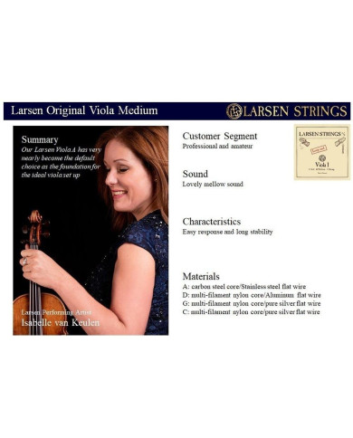 Larsen - Cordes Alto Original Fibre Core Ré alu