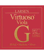 Larsen - Cordes Alto diapason extra-long 420mm , tension medium Sol Silver