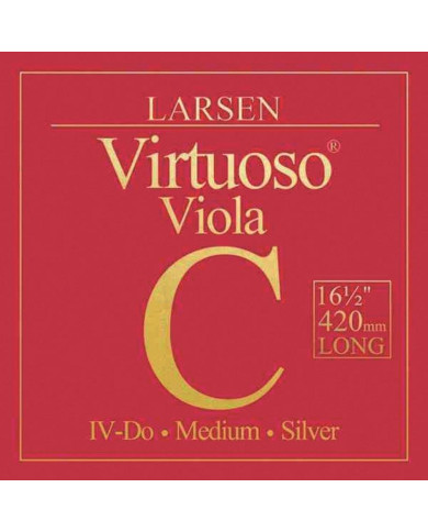 Larsen - Cordes Alto diapason extra-long 420mm , tension medium Do argent