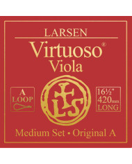 Larsen - Cordes Alto diapason extra-long 420mm , tension medium Jeu boucle