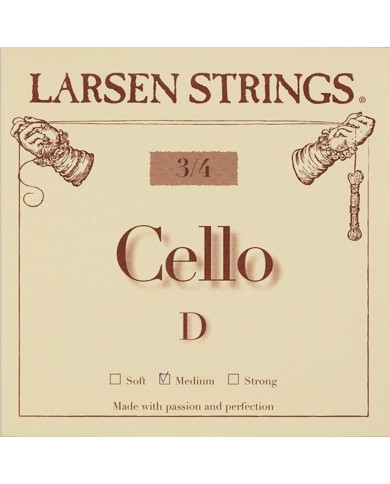 Larsen - Corde Violoncelle Original Fractional - petites tailles Ré 3/4