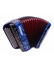 Hohner - Accordéon chromatique bouton Nova II Bleu