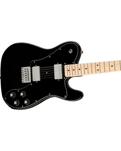 Squier - Guitare Electrique Affinity Series Telecaster Deluxe, Maple Fingerboard, Black Pickguard, Black - 0378253506