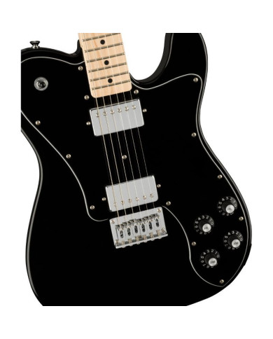 Squier - Guitare Electrique Affinity Series Telecaster Deluxe, Maple Fingerboard, Black Pickguard, Black - 0378253506