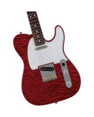 Fender - Guitare Electrique Collection 2024 Japon Hybrid II Telecaster, touche en palissandre, Quilt Red Beryl - 5660100328