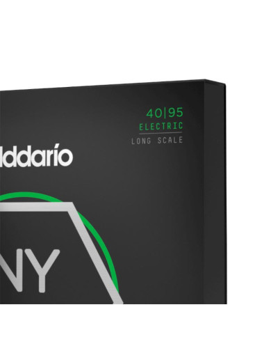D'Addario - Cordes pour basse NYXL4095 filet nickel, Super Light, 40-95, diapason long