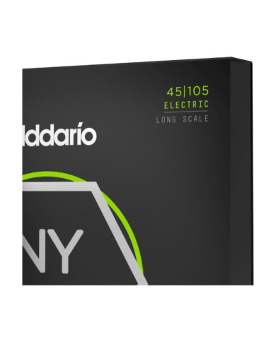 D'addario - Cordes pour basse NYXL45105 filet nickel, aiguës Light / graves Medium, 45-105, diapason long