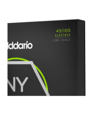 D'addario - Cordes pour basse NYXL45105 filet nickel, aiguës Light / graves Medium, 45-105, diapason long