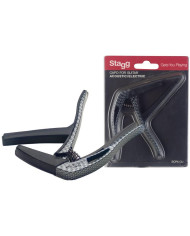 Stagg - Capodastre Electrique et Acoustique SCPX-CU Carbone