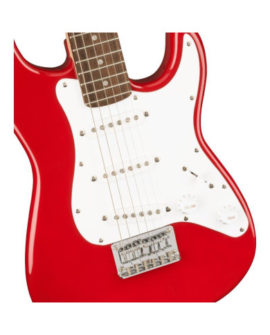 Squier - Guitare Electrique Mini Stratocaster, Laurel Fingerboard, White Pickguard, Dakota Red