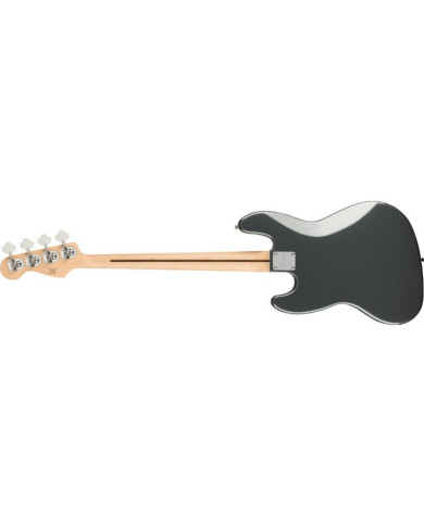 Squier - Basse Affinity Jazz Bass, Laurel Fingerboard, Black Pickguard, Charcoal Frost Metallic