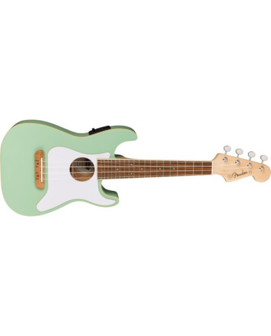 Fender - Ukulélé Fullerton Strat, Walnut Fingerboard, White Pickguard, Surf Green