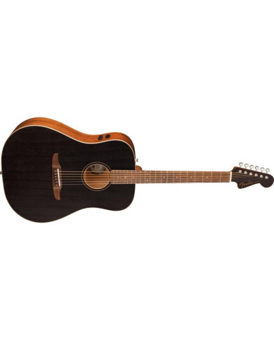 Fender - Guitare ElectroAcoustique Limited Edition Redondo Special Mahogany, Open Pore Black Top