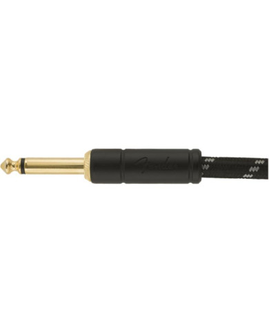 Fender - Câble Instrument série Deluxe, droit/coudé, 4,5m Tweed noir