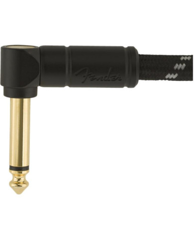 Fender - Câble Instrument série Deluxe, droit/coudé, 4,5m Tweed noir