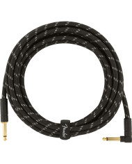 Fender - Câble Instrument série Deluxe, droit/coudé, 4,5m Tweed noir