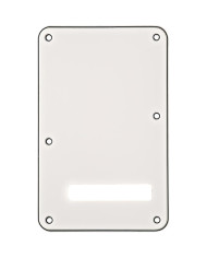 Fender - Plaque arrière, Stratocaster, blanc (W/B/W), 3 plis