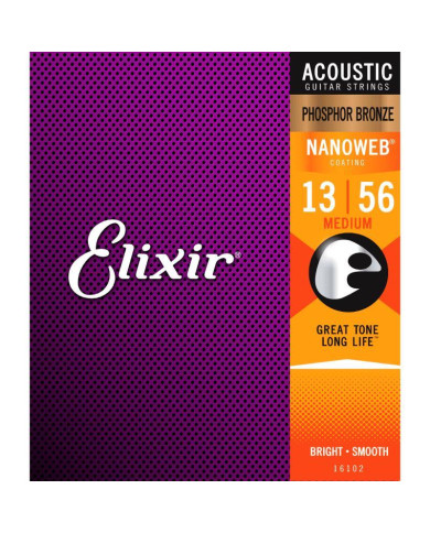 Elixir - Jeux Nanoweb Phosphor Bronze 13/56