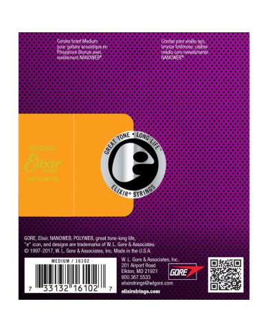 Elixir - Jeux Nanoweb Phosphor Bronze 13/56