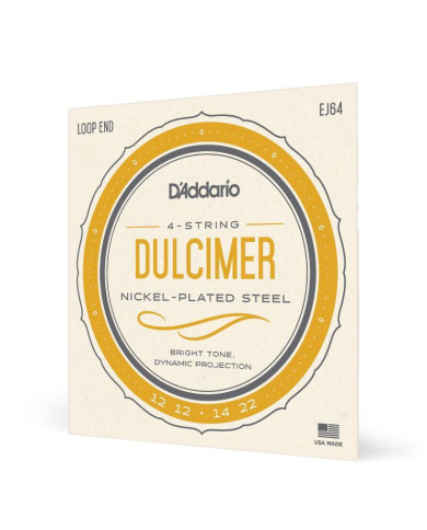 D'Addario - Jeux 4 cordes pour Dulcimer EJ64